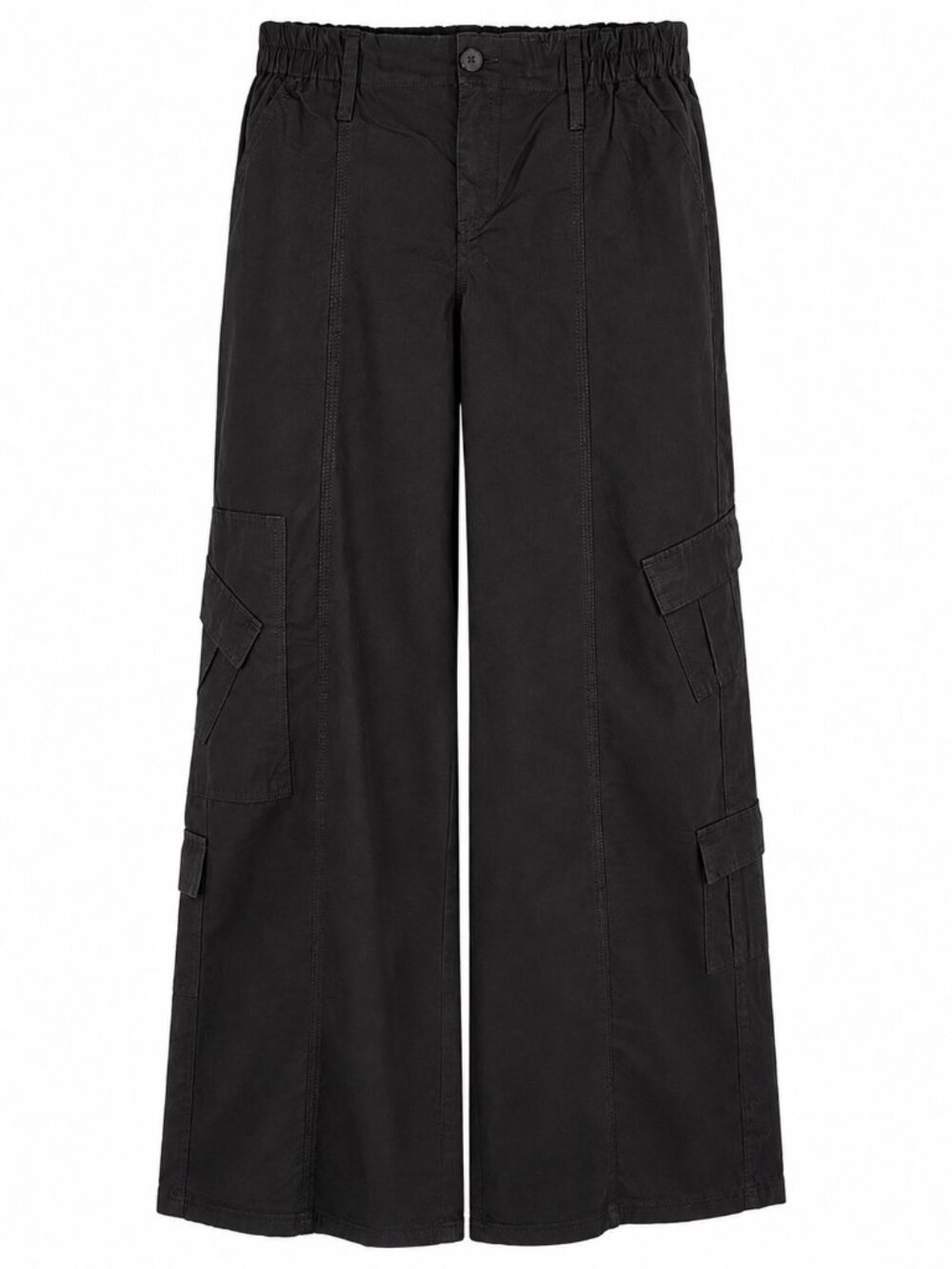 NWT Parachute-Inspire Wide Leg Cargo 90s Pants Lightweight Cotton Baggy Utility - Picture 8 of 12
